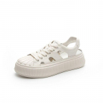 White Shoes Moteri&scaron;ki patogūs vasaros nauji kvėpuojantys sportiniai lentos batai Visi&scaron;kai atitinkantys neslystantys mink&scaron;tu dugnu i&scaron;kirpti sandalai