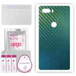 apgo Protective Skin Sticker for the back compatible with ZTE nubia Z18, Wrap Film, Foil, Vinyl - Pattern Carbon Chameleon CAKA1