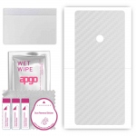 apgo Protective Skin Sticker for the back compatible with LG K71, Wrap Film, Foil, Vinyl - Pattern Transparent Carbon