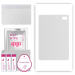 apgo Protective Skin Sticker for the back compatible with Asus Apad 10 Pro, Wrap Film, Foil, Vinyl - Pattern Transparent Carbon
