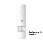 &bdquo;Xiaomi Huohou&ldquo; elektrinis automatinis pipirų ir druskos malūnėlio LED lemputė 5 režimų pipirų prieskonių grūdų porceliano malimo &scaron;erdies virtuvė Rechargeable Model