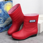 Moteri&scaron;ki guminiai batai nuo lietaus Patogūs, užsegami, vandeniui atsparūs batai, moteri&scaron;ki sodo batai Guminiai batai nuo lietaus Botas De Lluvia