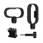 Apsauginis rėmo korpuso dėklas, skirtas Insta360 GO 3/3S nyk&scaron;čiui, skirtas Insta Go3 ilgas varžtais tvirtinamas 360 fotoaparato R5D5 Black-1set