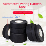 Juoda flanelinė juosta, skirta auk&scaron;tai temperatūrai antipirenai automobiliniams laidynams. Sumažina triuk&scaron;mą ir užtikrina elektrinį sukibimą. Velvet Tape (15m) * 9mm Width