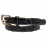 1,5 colio pločio vakarieti&scaron;kas odinis diržas kaubojui, rodeo, kasdienis odinis diržas su gėlių įspaudu, dydžiai nuo 28 iki 40 colių 40 inch juoda