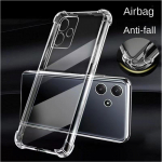 Oro pagalvės smūgiams atsparus TPU dėklas, skirtas Xiaomi Poco F6 F5 5G X7 Pro X6 X5 M6 Pro 4G apsauginis dangtelis Skaidrus Capa Fundas Coque For Poco F6 gryna