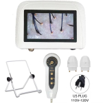 50X/200X Plaukų folikulų galvos odos odos analizatorius Detektorius Didinamasis mikroskopas LCD Skaitmeninis dermatoskopas Galvos odos plaukų detektorius Testeris US Plug gray
