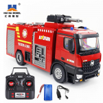 Huina 1562 1/14 RC Dėžė Pur&scaron;kiamas Vandeniu Gaisrinis Automobilis Nuotolinio Valdymo Automobilio Modelis 22 kanalų Nuotolinio Valdymo Inžinerinė transporto priemonė Vaikų Žaislai raudona/balta