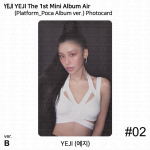 Yeji 1-asis mini albumas AIR Oficiali fotonuotrauka Platformos Poca albumo versija ITZY KPOP Photocard #2 (B ver.)