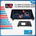 Ossuret 10.25 Carplay Android 13 Autoradio skirta BMW X5 E70 X6 E71 CCC CIC automobilio i&scaron;maniųjų sistemų radijas GPS navigacija Stereo DSP SWC Bluetooth pagrindinis įrenginys 6W 6G 64G