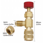 Skysčio apsauginis vožtuvas R410A R22 oro kondicionavimo &scaron;altne&scaron;is 1/4 saugumo adapterio oro kondicionavimo remontas ir fluoridas A1
