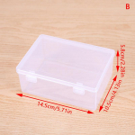 Mini laikymo dėžutė skaidri su dangteliu maža plastikinė dėžutė dalims papuo&scaron;alų vitrina 14.5*10.5*5.8cm
