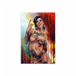 Seksuali moteris drobės tapyba plakatas grafiti mergaitė sienų menas spaudinys dekoratyvinis paveikslas modernus svetainės namų dekoras be rėmo 30x40cm