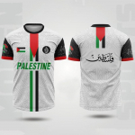 Palestinos futbolo mar&scaron;kinėliai vasaros mada trumpomis rankovėmis Palestinos vėliava 3D spaudas mar&scaron;kinėliai kasdieniai O formos kaklas laisvi vyri&scaron;ki mar&scaron;kinėliai XL