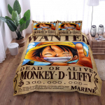 Anime O-Ones Pieces Lovos patalynės komplektas Japonijos Luffys Antklodės užvalkalas Pagalvės užvalkalas Vaikams Berniukams Dovana Viengulis Queen King Dydis 100x135cm-2pcs