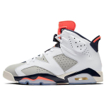 Air Jordan 6 Retro Tinker Vyri&scaron;ki sportbačiai Raudoni Balti Infraraudonųjų spindulių-23-Neutraliai Pilki-Balti-Burės spalvos 384664-104 44 gray