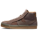 Nike Zoom Blazer Mid Premium Plus SB Ruda Guma Unisex Sportbačiai Slyvos-Užtemimo Kumkvato Guma-Geltona DV5468-200 36.5