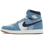 Air Jordan 1 Retro High OG Džinsiniai Unisex Sportbačiai Mėlyni Summit-White Obsidian FQ2947-100 42