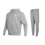 Nike Vienspalvis Sportinis Kardiganas Su Gobtuvu Ir Sportinės Kelnės Su Manžetėmis Laisvalaikio Sportinis Komplektas Vyri&scaron;ki komplektai BV2649-063+BV2763-063 L