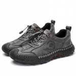 Retro karvės odiniai batai Vyri&scaron;ki batai rankų darbo laisvalaikio odiniai batai mokasinai vyri&scaron;ki plok&scaron;čiapadžiai batai 46 pilka spalva