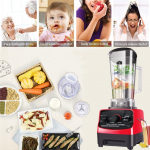 1500W Galingas Reguliuojamo Greičio Maisto Smulkintuvas Mai&scaron;ytuvas Sulčiaspaudė Vaisių Maisto Ledo Smulkintuvas Smoothies Komercinis 2L