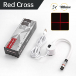 USB maitinamas raudonas lazerinis siuvimo pozicionavimo žibintas pjovimui su magnetiniu pagrindu DC5V Linija/Kryžius Siuvimo ma&scaron;inų priedams