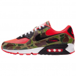 Nike Air Max 90 Reverse Duck Camo &Scaron;velnūs Patogūs Žemi Bėgimo Bateliai Unisex Sportbačiai Juodi Raudoni CW6024-600(2024 m) 42
