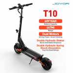 JOYOR T10 Elektriniai paspirtukai 10 colių visureigio padanga 60V/18AH baterija 2000W variklis 60KM/H maksimalus greitis 75KM nuotolis T10 juoda