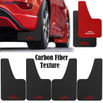 Anglies pluo&scaron;to efekto purvasaugiai Automobilio purvasaugiai Sparnų apdailos praplatinimai Su tvirtinimo detalėmis Universalūs Priekiniai Galiniai RAUDONI 2pcs Black