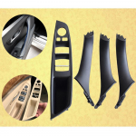 Car Accessories ABS Inner Door Handle Panel Pull Trim Cover For BMW 5 serie F10 F11 520d 530d 535i 550i 51417225857 Black-Right