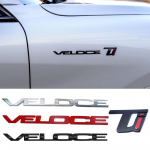 Car letter decoration sticker VELOCE TI styling decoration sticker For Alfa Romeo Giulia Stelvio Modification 1pcs