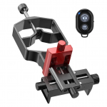 tridaptor XYZ-001 Universalus telefono žiūronų adapteris Digiscoping 3 a&scaron;ių metalinis telefono laikiklis tvirtinimas, skirtas Max. 2,4 colio okuliaro teleskopas juoda
