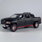 1:32 Dodge Ram Pikapas Lydinio Visureigis Diecast Modelis Garsas &Scaron;viesa Žaislas Namų Dekoro Ornamentai Vaikų Gimtadienio Dovana juoda