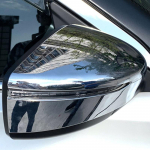 Nissan Note E12 2017- Leaf ZE1 2018 Automobilio galinio vaizdo veidrodėlio &scaron;oninės durys Posūkio veidrodėlio apsauginis dangtelis 2 vnt. ABS chrome