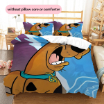 Scooby-Doo ra&scaron;to patalynės antklodžių komplektas Namų dekoravimas Dovana (1 * užvalkalas antklodei + 2 * užvalkalai pagalvėms be užpildo) 135x200cm