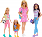 Barbie Seserų Lėlių Rinkinys su Drabužiais ir Aksesuarais &ndash; Barbie, Skipper, Stacy, Chelsea