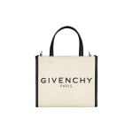 Givenchy Cabas Žakardinis Logotipas Platus Peties Dirželis Odinė Mini Petinė Crossbody Rankinė Moteri&scaron;kos Rankinės Juoda Smėlio spalvos BB50N0B1H1-105 Basic Set (Bag+Dust Bag)