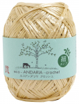 Hamanaka Eco Andaria Nėrimo rinkinys 2288 Amatai, Vidutinio plonumo, Spalvotas. 803, Smėlio spalvos, 30g, Apie. 125m, 5,
