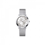 Calvin Klein Ck Kvarcinis laikrodis Kvarcinis mechanizmas Nerūdijančio plieno apyrankė Sidabrinis ciferblatas Klasikinis &Scaron;veicari&scaron;ko stiliaus Unisex laikrodžiai K3M22126 Regular Watch Box,Silver Dial