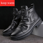 Vyri&scaron;ki auk&scaron;takulniai batai Patogūs ankle boots &Scaron;oninis užtrauktukas Laisvalaikio batai Neslystantis patvarus padas Madingi gatvės stiliaus kedai vyrams 39