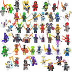 48 Ninja Vs rinkinys. Baziliskų Ordos Ninjų Figūrėlės Statybiniai Blokeliai Vaikų Žaislai 5cm