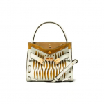 Tory Burch Lee Radziwill Tu&scaron;čiavidurio deimanto ra&scaron;to Dekonstruotas sluoksniuotas dizainas Suede odos ir odinė Petinė įstrižai ne&scaron;iojama rankinė Maža 77112-137 Basic Set (Bag+Dust Bag)