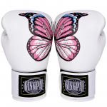 6-12oz Rožinės drugelio bokso pir&scaron;tinės vaikams, moterims, kikbokso treniruočių pir&scaron;tinė, profesionalios treniruočių, sparingo, Muay Thai, MMA, smūgių mai&scaron;o pir&scaron;tinės 6oz