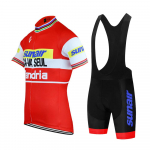 Vasarinis kvėpuojantis dviračių kostiumas 2026 Flandrija Raudonas Dviračio Važiavimas Vyri&scaron;kas Retro MTB Mar&scaron;kinėliai Trumpomis Rankovėmis Dviratis Enduro Retro Džersis Kostiumas Tripel &Scaron;ortai su Petne&scaron;ėlėmis XL