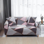 2026 Naujas vasarinis spausdintas sofos užvalkalas Reguliuojamas tampus užvalkalas Labai elastingas baldų apsaugas namų dekoravimui 1/2/3/4 vietų 1 Seater 90-140cm gray