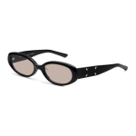 Gentle Monster X Maison Margiela Bendradarbiavimas Klasikinis Logotipo Dizainas Ovalūs Saulės Akiniai Unisex Saulės Akiniai Juodi MM206-01(BR) Basic Packaging-Eyeglass Case+Box,54,Black