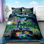 Vaiki&scaron;kas pledo užvalkalas Roblox patalynės komplektas Animacinis antklodės užvalkalas &Scaron;velnus, draugi&scaron;kas odai Miegamojo namų dekoravimui Viengulis AU Single140x210cm
