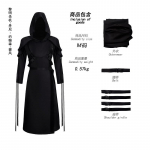 Dead By Daylight Ha&scaron;eno veido personažo kostiumas Cosplay, pagamintas i&scaron; poliesterio ir spandekso, žaidimų gerbėjams ir cosplayeriams M black