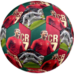 Ronaldo Palikimas Futbolo Kamuolys Dydis 5 Ma&scaron;ininio Siuvimo Futbolo Kamuolys Patalpų/Lauko Treniruotėms ir Varžyboms Sporto Entuziastų Dovanos zq red