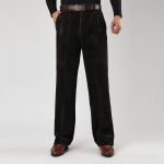 &bdquo;CoolJacket&ldquo; velvetinės kelnės, žieminės laisvalaikio kelnės, 2020 m. tiesios, storos, velvetinės kelnės 46 armijos žalia spalva